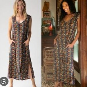 NWOT NATURAL LIFE HANGOUT COTTON MIDI DRESS